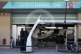 World © Octane Photographic Ltd. Formula 1 – Etihad F1 Grand Prix Abu Dhabi. Mercedes AMG Petronas F1 Team F1 W12 - Lewis Hamilton. Yas Marina Circuit, Abu Dhabi. Thursday 9th December 2021 Pitlane.