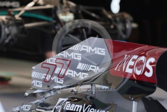 World © Octane Photographic Ltd. Formula 1 – Etihad F1 Grand Prix Abu Dhabi. Mercedes AMG Petronas F1 Team F1 W12 - Valtteri Bottas. Yas Marina Circuit, Abu Dhabi. Thursday 9th December 2021 Pitlane.