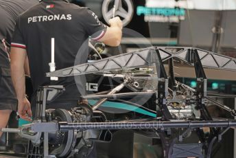 World © Octane Photographic Ltd. Formula 1 – Etihad F1 Grand Prix Abu Dhabi. Mercedes AMG Petronas F1 Team F1 W12 - Lewis Hamilton. Yas Marina Circuit, Abu Dhabi. Thursday 9th December 2021 Pitlane.