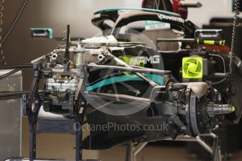 World © Octane Photographic Ltd. Formula 1 – Etihad F1 Grand Prix Abu Dhabi. Mercedes AMG Petronas F1 Team F1 W12 - Valtteri Bottas. Yas Marina Circuit, Abu Dhabi. Thursday 9th December 2021 Pitlane.