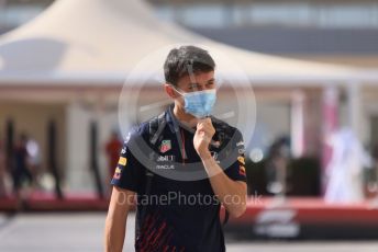 World © Octane Photographic Ltd. Formula 1 – Etihad F1 Grand Prix Abu Dhabi. Red Bull Racing Honda RB16B reserve driver – Alex Albon. Yas Marina Circuit, Abu Dhabi. Thursday 9th December 2021 Paddock.