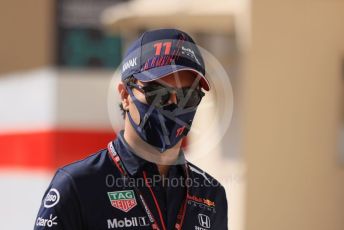 World © Octane Photographic Ltd. Formula 1 – Etihad F1 Grand Prix Abu Dhabi. Red Bull Racing Honda RB16B – Sergio Perez. Yas Marina Circuit, Abu Dhabi. Thursday 9th December 2021 Paddock.