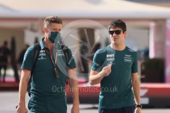 World © Octane Photographic Ltd. Formula 1 – Etihad F1 Grand Prix Abu Dhabi. Aston Martin Cognizant F1 Team AMR21– Lance Stroll. Yas Marina Circuit, Abu Dhabi. Thursday 9th December 2021 Paddock.