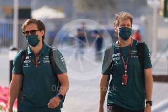 World © Octane Photographic Ltd. Formula 1 – Etihad F1 Grand Prix Abu Dhabi. Aston Martin Cognizant F1 Team AMR21 – Sebastian Vettel. Yas Marina Circuit, Abu Dhabi. Thursday 9th December 2021 Paddock.