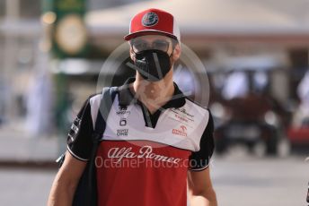 World © Octane Photographic Ltd. Formula 1 – Etihad F1 Grand Prix Abu Dhabi. Alfa Romeo Racing Orlen C41 – Antonio Giovinazzi. Yas Marina Circuit, Abu Dhabi. Thursday 9th December 2021 Paddock.
