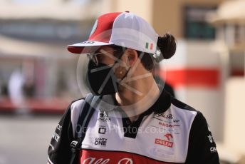 World © Octane Photographic Ltd. Formula 1 – Etihad F1 Grand Prix Abu Dhabi. Alfa Romeo Racing Orlen C41 – Antonio Giovinazzi. Yas Marina Circuit, Abu Dhabi. Thursday 9th December 2021 Paddock.
