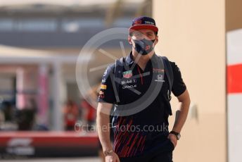 World © Octane Photographic Ltd. Formula 1 – Etihad F1 Grand Prix Abu Dhabi. Red Bull Racing Honda RB16B – Max Verstappen. Yas Marina Circuit, Abu Dhabi. Thursday 9th December 2021 Paddock.