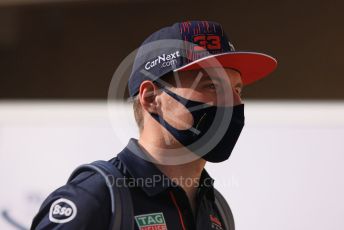 World © Octane Photographic Ltd. Formula 1 – Etihad F1 Grand Prix Abu Dhabi. Red Bull Racing Honda RB16B – Max Verstappen. Yas Marina Circuit, Abu Dhabi. Thursday 9th December 2021 Paddock.