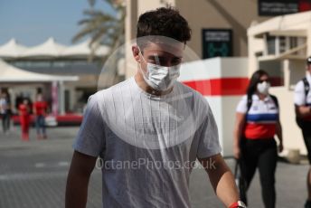 World © Octane Photographic Ltd. Formula 1 – Etihad F1 Grand Prix Abu Dhabi. Scuderia Ferrari Mission Winnow SF21 – Charles Leclerc. Yas Marina Circuit, Abu Dhabi. Thursday 9th December 2021 Paddock.