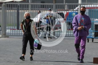 World © Octane Photographic Ltd. Formula 1 – Etihad F1 Grand Prix Abu Dhabi. Mercedes AMG Petronas F1 Team F1 W12 - Lewis Hamilton. Yas Marina Circuit, Abu Dhabi. Thursday 9th December 2021 Paddock.