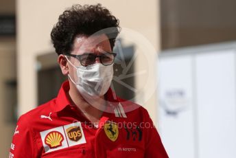 World © Octane Photographic Ltd. Formula 1 – Etihad F1 Grand Prix Abu Dhabi. Mattia Binotto – Team Principal of Scuderia Ferrari Mission Winnow. Yas Marina Circuit, Abu Dhabi. Thursday 9th December 2021.