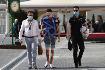 World © Octane Photographic Ltd. Formula 1 – Etihad F1 Grand Prix Abu Dhabi. Alpine F1 Team A521– Esteban Ocon. Yas Marina Circuit, Abu Dhabi. Thursday 9th December 2021 Paddock.