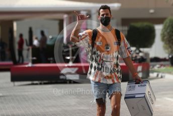 World © Octane Photographic Ltd. Formula 1 – Etihad F1 Grand Prix Abu Dhabi. McLaren F1 Team MCL35M – Daniel Ricciardo. Yas Marina Circuit, Abu Dhabi. Thursday 9th December 2021 Paddock.