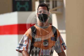 World © Octane Photographic Ltd. Formula 1 – Etihad F1 Grand Prix Abu Dhabi. McLaren F1 Team MCL35M – Daniel Ricciardo. Yas Marina Circuit, Abu Dhabi. Thursday 9th December 2021 Paddock.