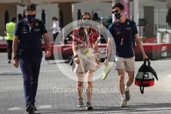 World © Octane Photographic Ltd. Formula 1 – Etihad F1 Grand Prix Abu Dhabi. Williams Racing FW 43B Reserve Driver – Jack Aitken and Alex Thomson. Yas Marina Circuit, Abu Dhabi. Thursday 9th December 2021 Paddock.