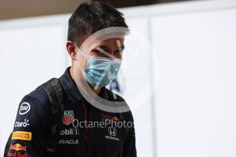 World © Octane Photographic Ltd. Formula 1 – Etihad F1 Grand Prix Abu Dhabi. Red Bull Racing Honda RB16B reserve driver – Alex Albon. Yas Marina Circuit, Abu Dhabi. Thursday 9th December 2021 Paddock.
