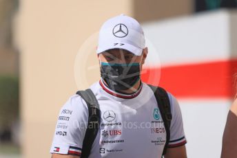 World © Octane Photographic Ltd. Formula 1 – Etihad F1 Grand Prix Abu Dhabi. Mercedes AMG Petronas F1 Team F1 W12 - Valtteri Bottas. Yas Marina Circuit, Abu Dhabi. Thursday 9th December 2021 Paddock.
