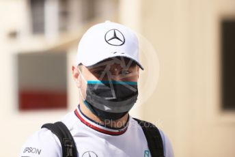 World © Octane Photographic Ltd. Formula 1 – Etihad F1 Grand Prix Abu Dhabi. Mercedes AMG Petronas F1 Team F1 W12 - Valtteri Bottas. Yas Marina Circuit, Abu Dhabi. Thursday 9th December 2021 Paddock.