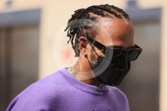 World © Octane Photographic Ltd. Formula 1 – Etihad F1 Grand Prix Abu Dhabi. Mercedes AMG Petronas F1 Team F1 W12 - Lewis Hamilton. Yas Marina Circuit, Abu Dhabi. Thursday 9th December 2021 Paddock.