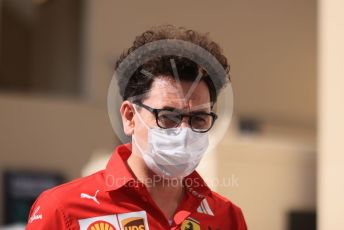 World © Octane Photographic Ltd. Formula 1 – Etihad F1 Grand Prix Abu Dhabi. Mattia Binotto – Team Principal of Scuderia Ferrari Mission Winnow. Yas Marina Circuit, Abu Dhabi. Thursday 9th December 2021.