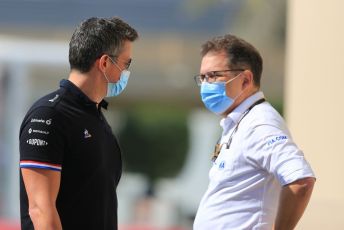 World © Octane Photographic Ltd. Formula 1 – Etihad F1 Grand Prix Abu Dhabi. Alpine F1 Team and. FIA. Yas Marina Circuit, Abu Dhabi. Thursday 9th December 2021 Paddock.