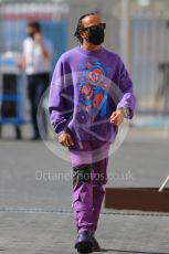 World © Octane Photographic Ltd. Formula 1 – Etihad F1 Grand Prix Abu Dhabi. Mercedes AMG Petronas F1 Team F1 W12 - Lewis Hamilton. Yas Marina Circuit, Abu Dhabi. Thursday 9th December 2021 Paddock.