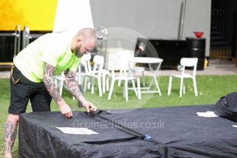 World © Octane Photographic Ltd. Formula 1 – F1 Australian Grand Prix breakdown. Renault DP World Formula 1 Team. Melbourne, Australia. Friday 13th March 2020.