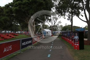 World © Octane Photographic Ltd. Formula 1 – F1 Australian Grand Prix breakdown. The empty Melbourne Walk. Melbourne, Australia. Friday 13th March 2020.