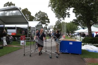 World © Octane Photographic Ltd. Formula 1 – F1 Australian Grand Prix breakdown. BWT Racing Point F1 Team. Melbourne, Australia. Friday 13th March 2020.