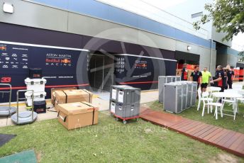 World © Octane Photographic Ltd. Formula 1 – F1 Australian Grand Prix breakdown. Aston Martin Red Bull Racing. Melbourne, Australia. Friday 13th March 2020.