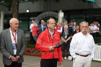 World © Octane Photographic Ltd. Formula 1 - Hungarian GP – Friday FIA Special Press Conference. Melbourne, Australia. Michael Masi – FIA Race Director and Safety Delegate, Andrew Westacott - Australian Grand Prix Corporation CEO and Paul Little - Australian Grand Prix Corporation Chairman. Friday 13th March 2020.