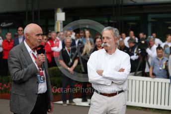 World © Octane Photographic Ltd. Formula 1 - Hungarian GP – Friday FIA Special Press Conference. Melbourne, Australia. Paul Little - Australian Grand Prix Corporation Chairman and Chase Carey - Chief Executive Officer of the Formula One Group. Friday 13th March 2020.