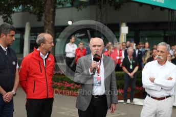 World © Octane Photographic Ltd. Formula 1 - Hungarian GP – Friday FIA Special Press Conference. Melbourne, Australia. Michael Masi – FIA Race Director and Safety Delegate, Andrew Westacott - Australian Grand Prix Corporation CEO. , Paul Little - Australian Grand Prix Corporation Chairman and Chase Carey - Chief Executive Officer of the Formula One Group. Friday 13th March 2020.