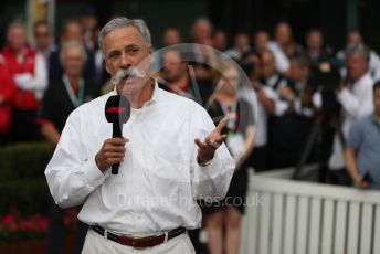 World © Octane Photographic Ltd. Formula 1 - Hungarian GP – Friday FIA Special Press Conference. Melbourne, Australia. Chase Carey - Chief Executive Officer of the Formula One Group. Friday 13th March 2020.