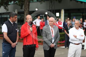 World © Octane Photographic Ltd. Formula 1 - Hungarian GP – Friday FIA Special Press Conference. Melbourne, Australia. Michael Masi – FIA Race Director and Safety Delegate, Andrew Westacott - Australian Grand Prix Corporation CEO. , Paul Little - Australian Grand Prix Corporation Chairman and Chase Carey - Chief Executive Officer of the Formula One Group. Friday 13th March 2020.
