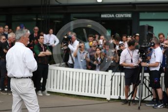 World © Octane Photographic Ltd. Formula 1 - Hungarian GP – Friday FIA Special Press Conference. Melbourne, Australia. Chase Carey - Chief Executive Officer of the Formula One Group. Friday 13th March 2020.