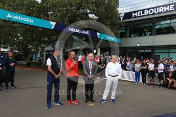 World © Octane Photographic Ltd. Formula 1 - Hungarian GP – Friday FIA Special Press Conference. Melbourne, Australia. Michael Masi – FIA Race Director and Safety Delegate, Andrew Westacott - Australian Grand Prix Corporation CEO. , Paul Little - Australian Grand Prix Corporation Chairman and Chase Carey - Chief Executive Officer of the Formula One Group. Friday 13th March 2020.