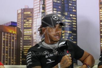 World © Octane Photographic Ltd. Formula 1 – F1 Australian Grand Prix - FIA drivers’ press conference. Mercedes AMG Petronas F1 W11 EQ Performance - Lewis Hamilton. Melbourne, Australia. Thursday 12th March 2020.