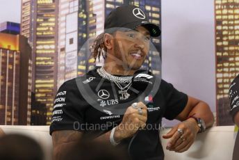 World © Octane Photographic Ltd. Formula 1 – F1 Australian Grand Prix - FIA drivers’ press conference. Mercedes AMG Petronas F1 W11 EQ Performance - Lewis Hamilton. Melbourne, Australia. Thursday 12th March 2020.