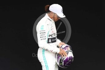 World © Octane Photographic Ltd. Formula 1 – F1 Australian Grand Prix - FIA photocall. Mercedes AMG Petronas F1 W11 EQ Performance - Lewis Hamilton. Melbourne, Australia. Thursday 12th March 2020.