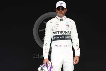 World © Octane Photographic Ltd. Formula 1 – F1 Australian Grand Prix - FIA photocall. Mercedes AMG Petronas F1 W11 EQ Performance - Lewis Hamilton. Melbourne, Australia. Thursday 12th March 2020.