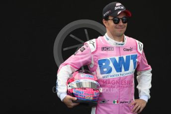 World © Octane Photographic Ltd. Formula 1 – F1 Australian Grand Prix - FIA photocall. BWT Racing Point F1 Team RP20 - Sergio Perez. Melbourne, Australia. Thursday 12th March 2020.