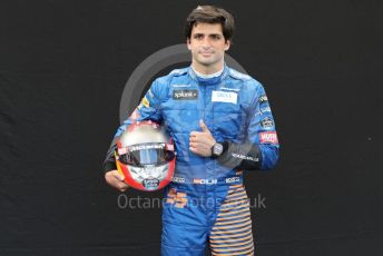 World © Octane Photographic Ltd. Formula 1 – F1 Australian Grand Prix - FIA photocall. McLaren MCL35 – Carlos Sainz. Melbourne, Australia. Thursday 12th March 2020.