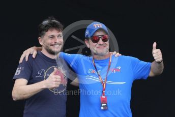 World © Octane Photographic Ltd. Formula 1 – F1 Australian Grand Prix - FIA photocall. Rubens Barrichello and Giancarlo Fisichella. Melbourne, Australia. Thursday 12th March 2020.