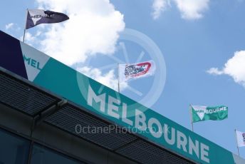 World © Octane Photographic Ltd. Formula 1 – F1 Australian Grand Prix . Melbourne flags . Melbourne, Australia. Wednesday 11th March 2020.