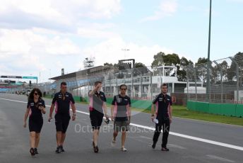 World © Octane Photographic Ltd. Formula 1 – F1 Australian Grand Prix - Track Walk. BWT Racing Point F1 Team RP20 - Sergio Perez. Melbourne, Australia. Wednesday 11th March 2020.
