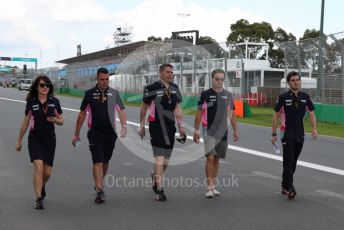 World © Octane Photographic Ltd. Formula 1 – F1 Australian Grand Prix - Track Walk. BWT Racing Point F1 Team RP20 - Sergio Perez. Melbourne, Australia. Wednesday 11th March 2020.