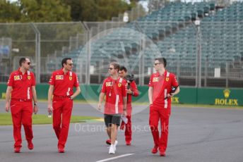World © Octane Photographic Ltd. Formula 1 – F1 Australian Grand Prix - Track Walk. Scuderia Ferrari SF1000 – Sebastian Vettel. Melbourne, Australia. Wednesday 11th March 2020.