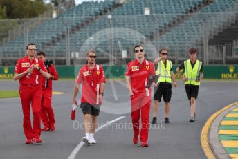 World © Octane Photographic Ltd. Formula 1 – F1 Australian Grand Prix - Track Walk. Scuderia Ferrari SF1000 – Sebastian Vettel. Melbourne, Australia. Wednesday 11th March 2020.
