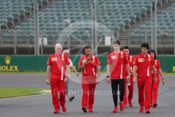 World © Octane Photographic Ltd. Formula 1 – F1 Australian Grand Prix - Track Walk. Scuderia Ferrari SF1000 – Charles Leclerc. Melbourne, Australia. Wednesday 11th March 2020.